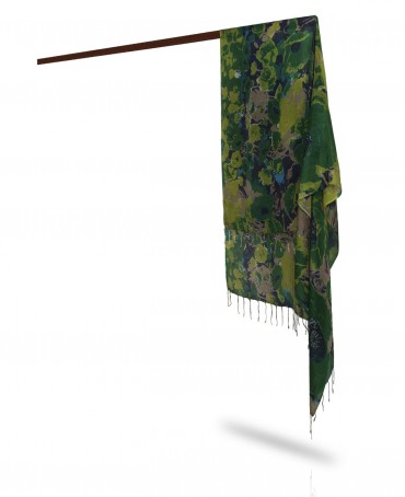 Палантин Женский S23-FLEUR.DU.CIEL/EMERAUDE